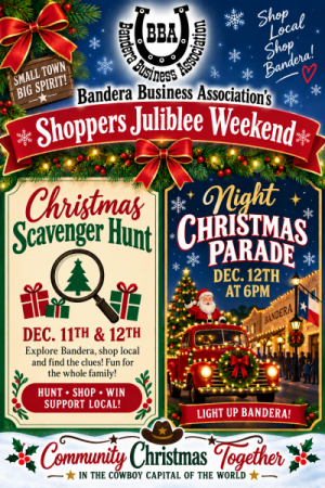 Bandera Christmas Shoppers Jubilee Weekend, Scavenger Hunt & Night Parade